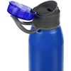 Бутылка для воды Billy Gym, матовая синяя с логотипом
