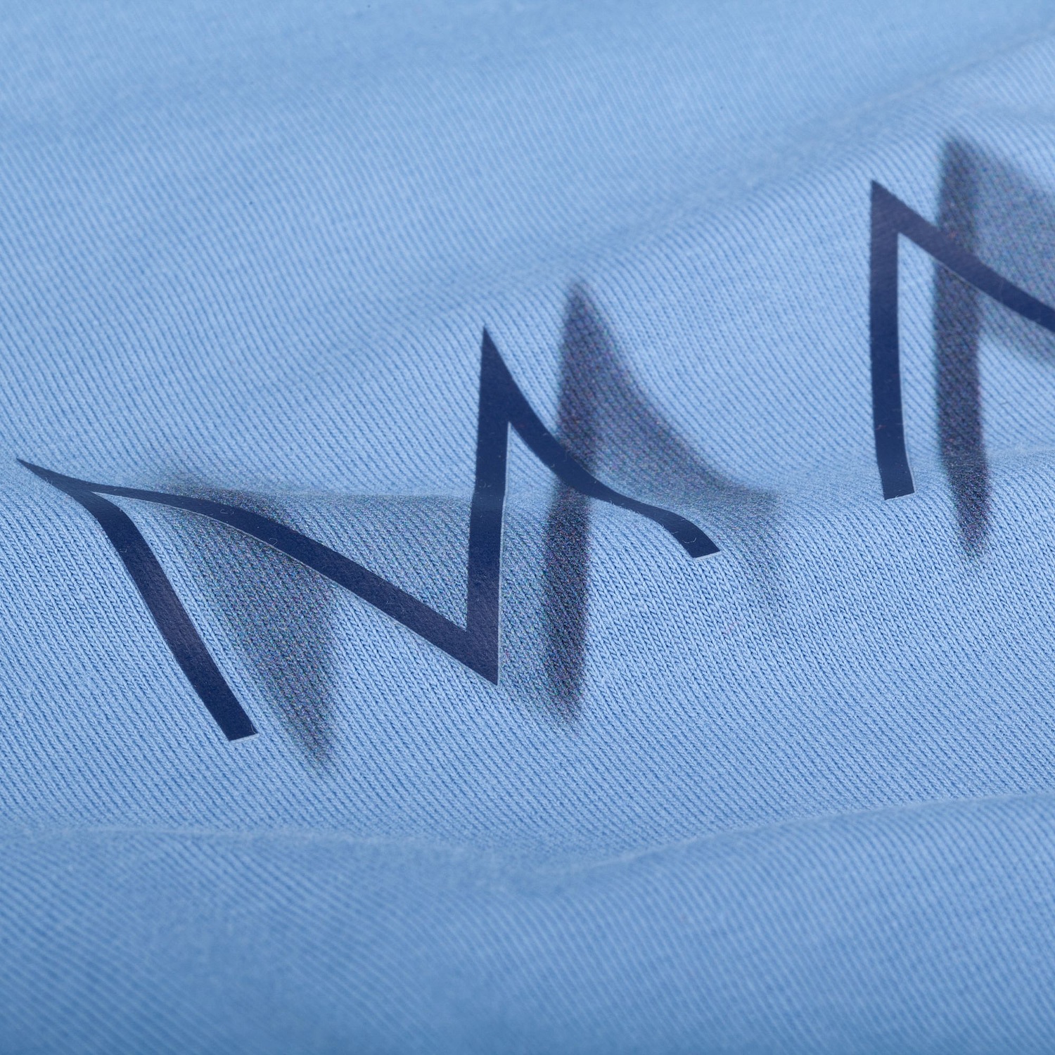 Футболка оверсайз унисекс Vozduh, синяя с логотипом