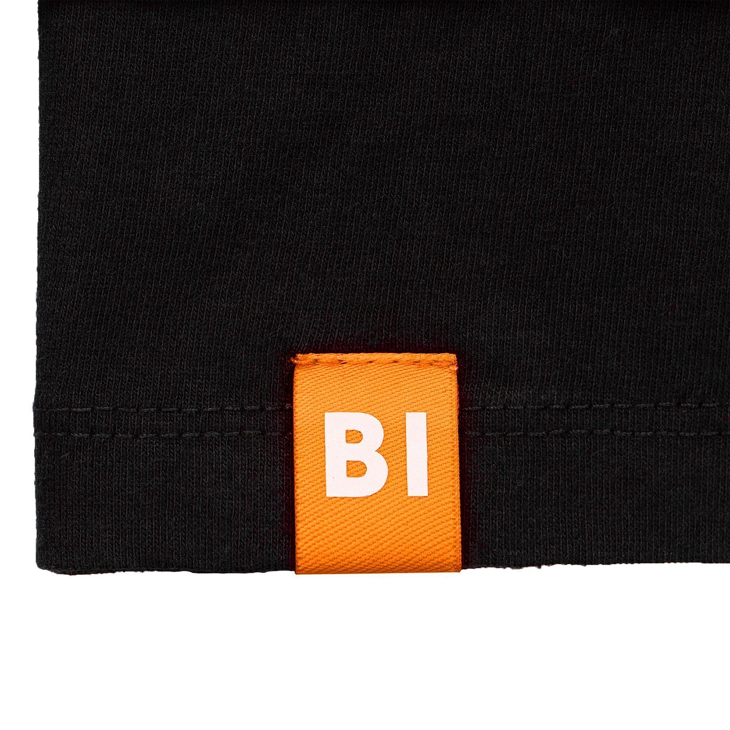 Лейбл тканевый Epsilon, XXS, оранжевый неон с логотипом