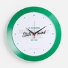 Часы настенные Vivid Large, зеленые с логотипом