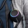 Водонепроницаемая колонка с подсветкой CityWave Pro, черная с логотипом