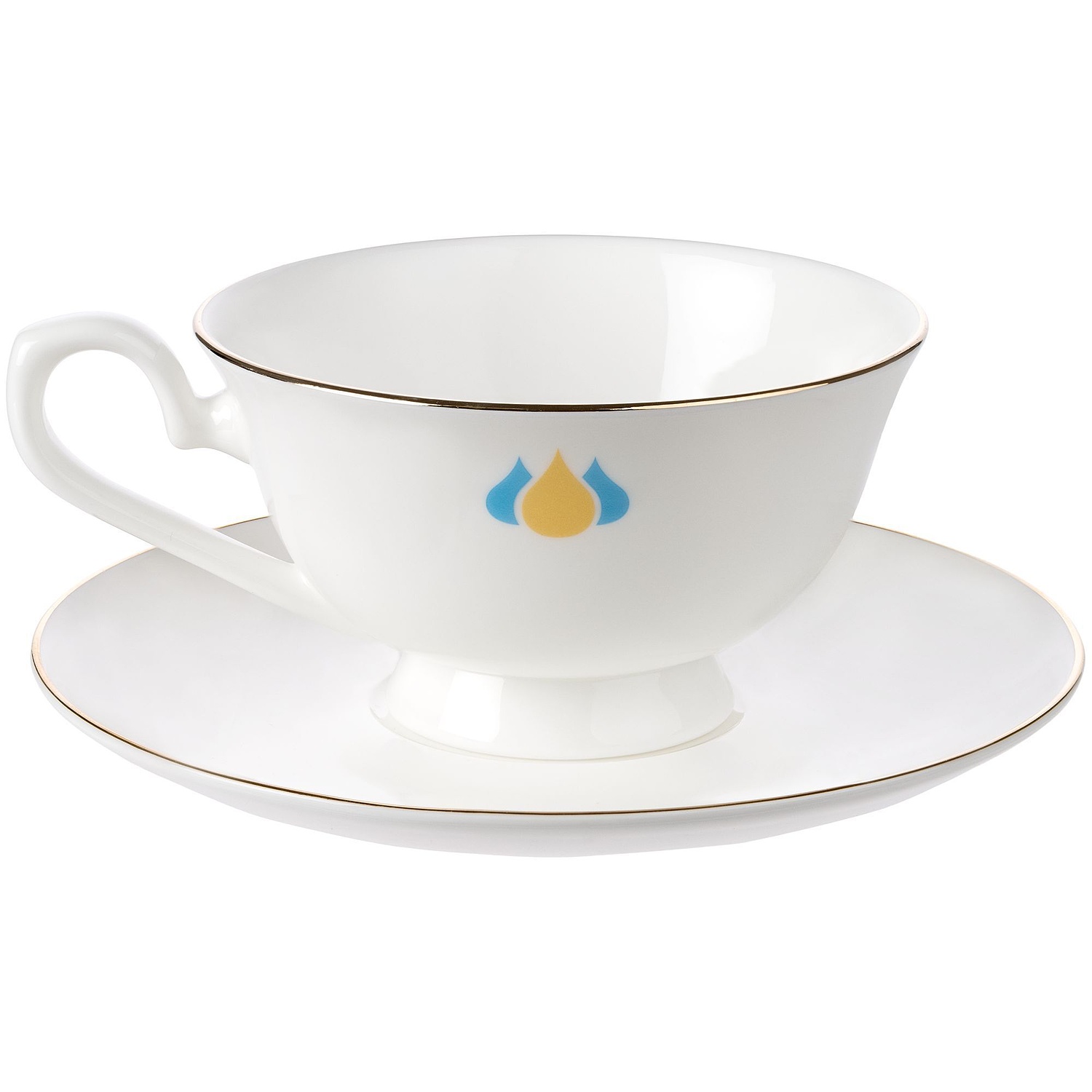 Чайная пара Mansion Fretwork с логотипом