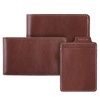 Портмоне Security, темно-коричневое с логотипом