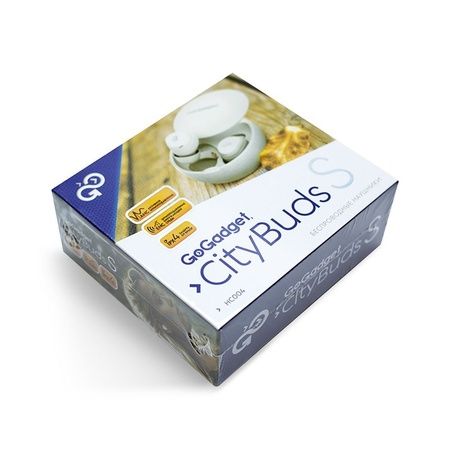 Беспроводные наушники CityBuds S, белые (слоновая кость)