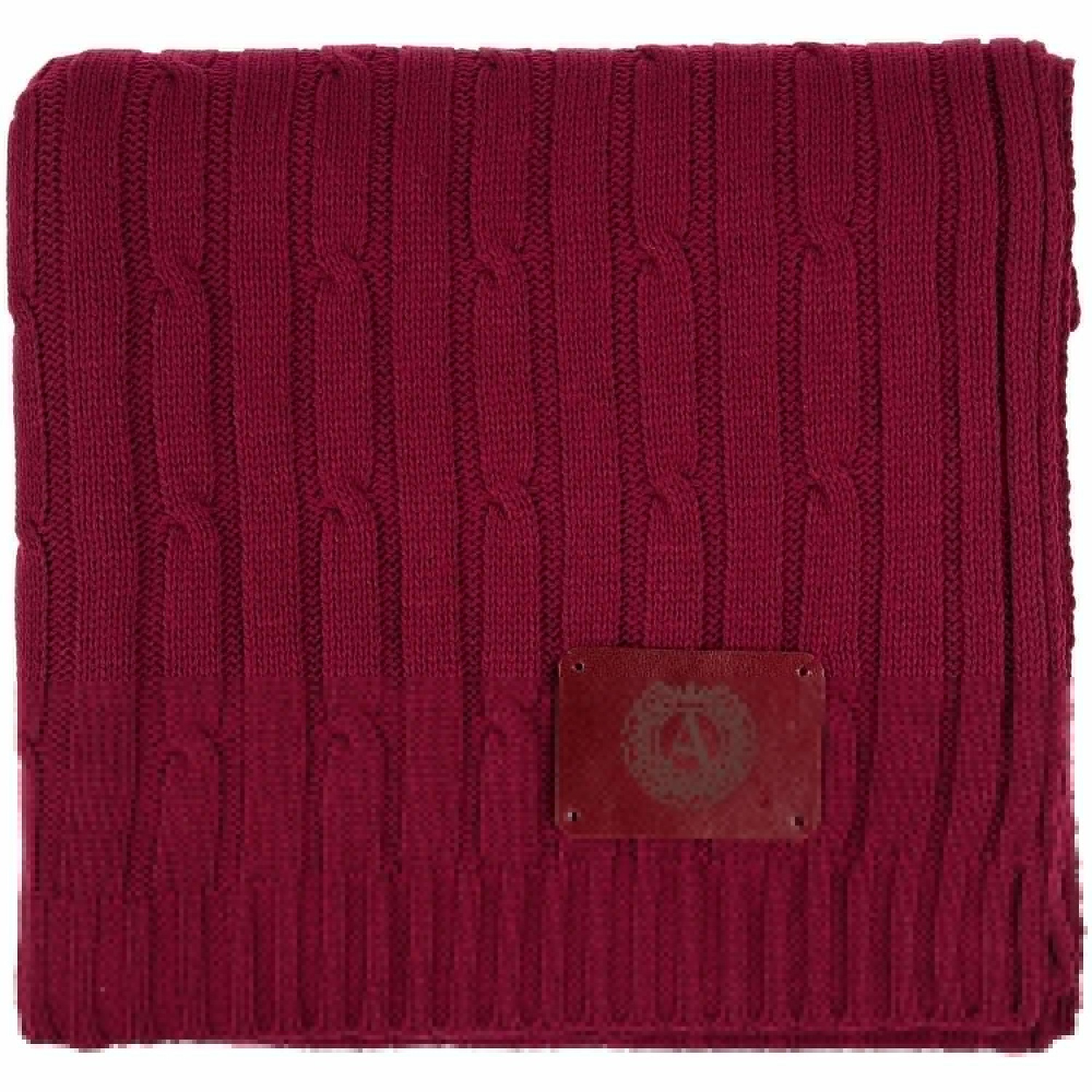 Лейбл кожаный Beta, XL, красный с логотипом