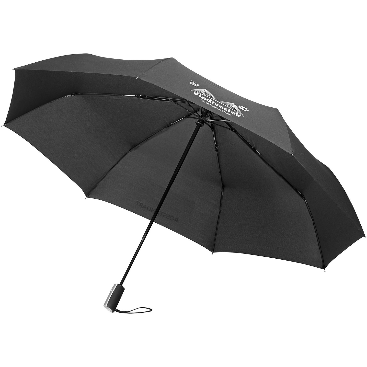 Зонт складной Fiber, черный