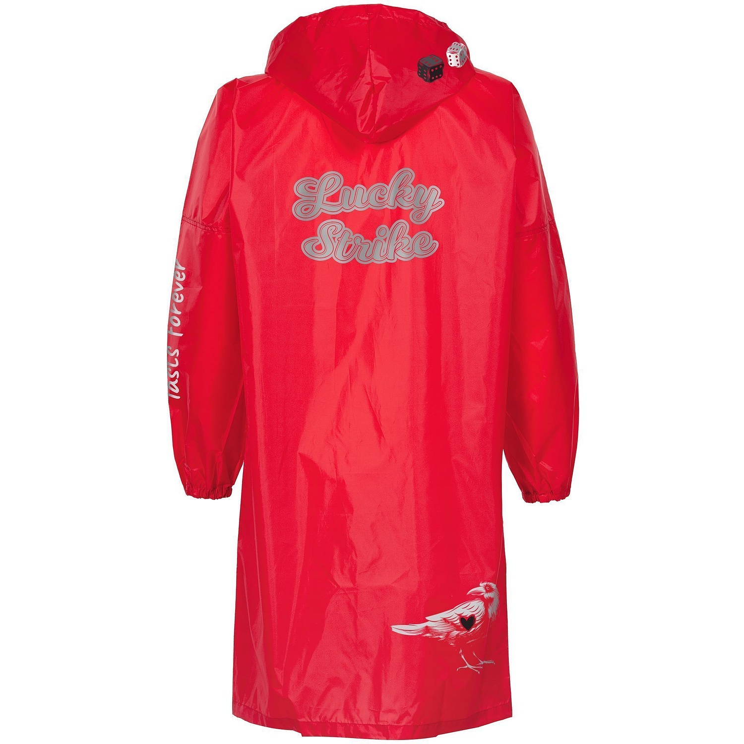 Дождевик унисекс Rainman, красный с логотипом