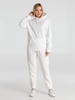 Толстовка с капюшоном унисекс Hoodie, белая с логотипом