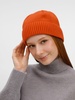 Шапка ComFleece, темно-оранжевая (кирпичная) с логотипом