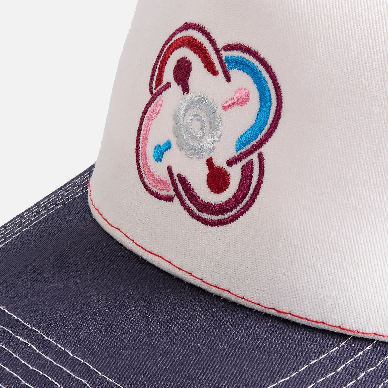 Бейсболка Blink, молочно-белая с логотипом