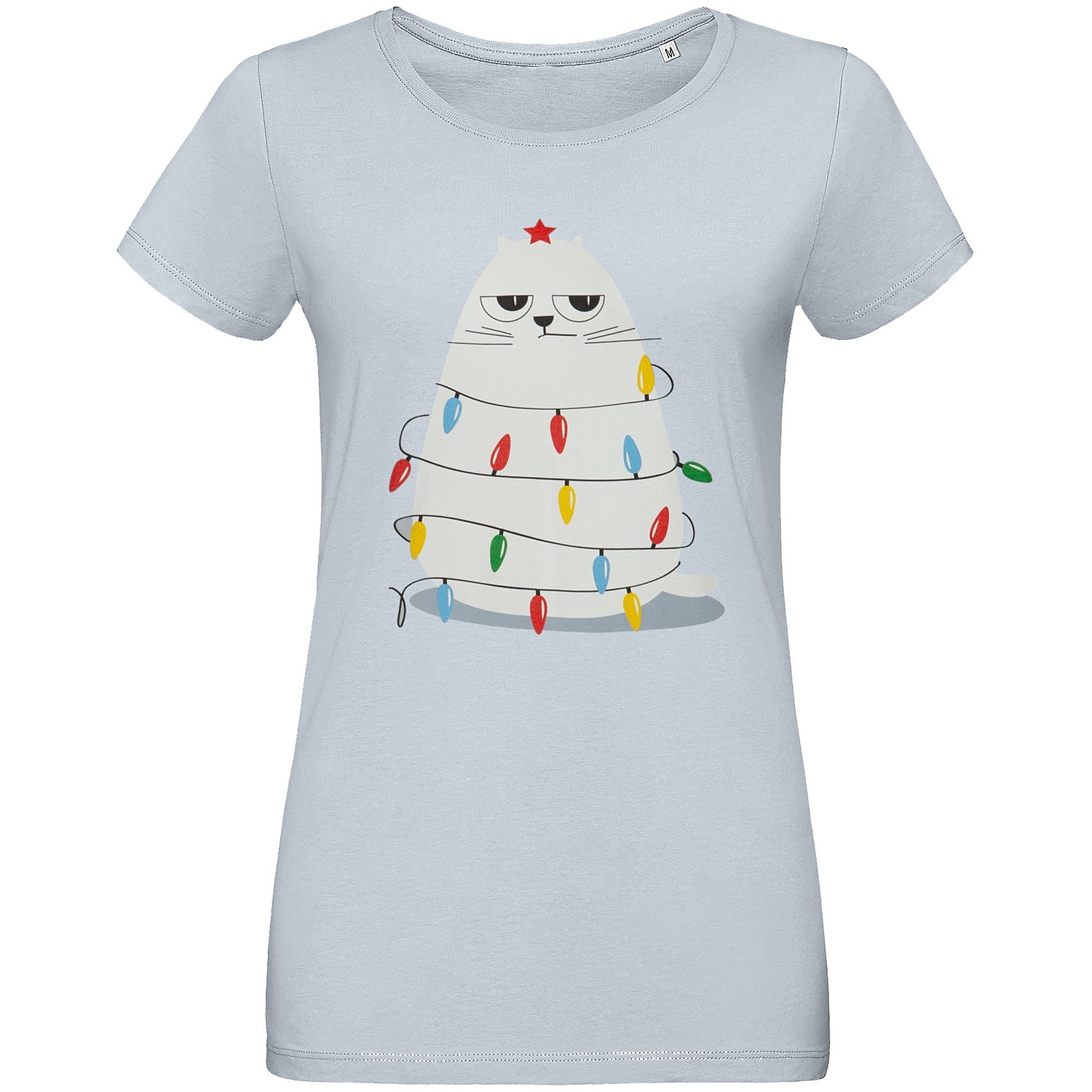 Футболка женская Martin Women, голубая с логотипом