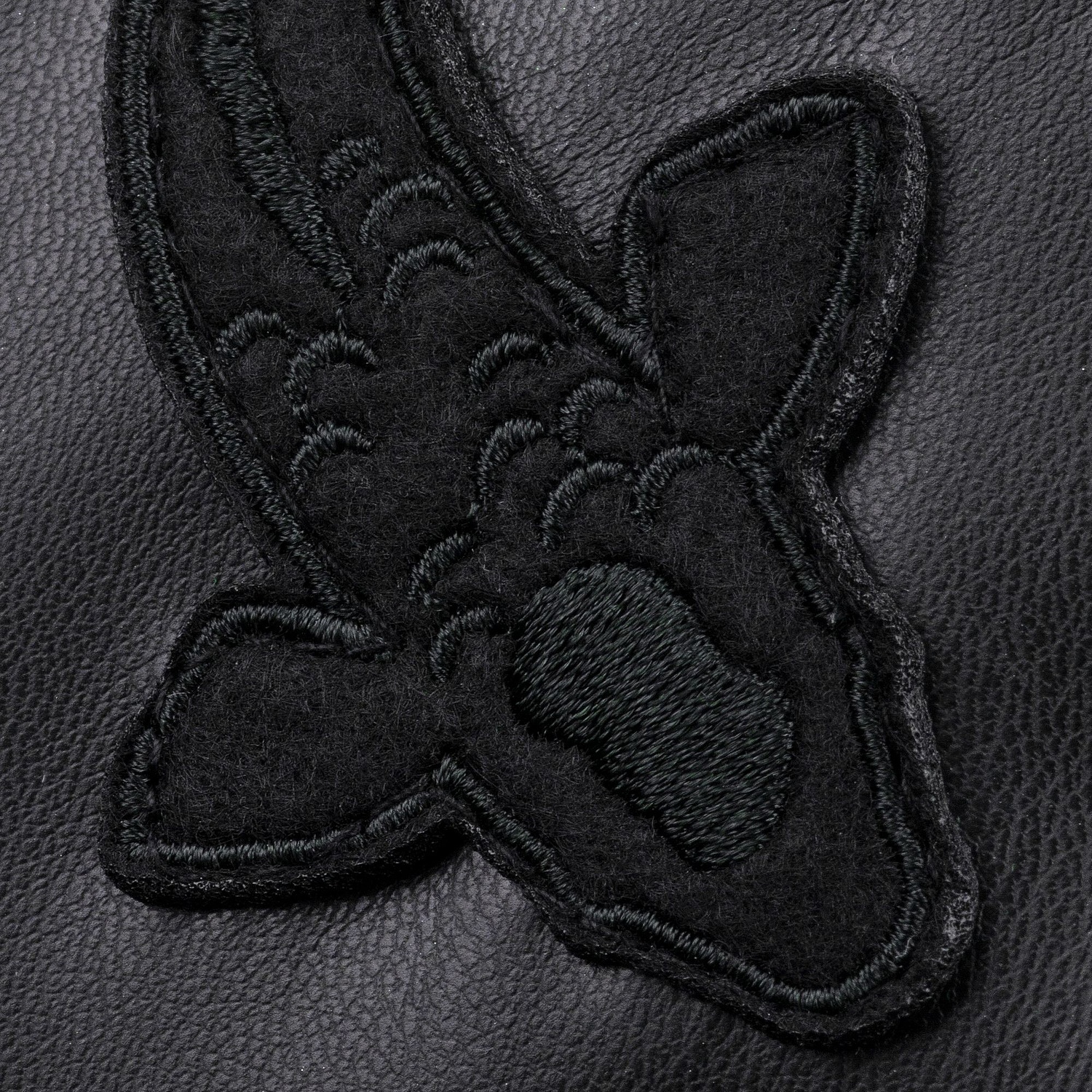 Бомбер из искусственной кожи Univer, серый с логотипом