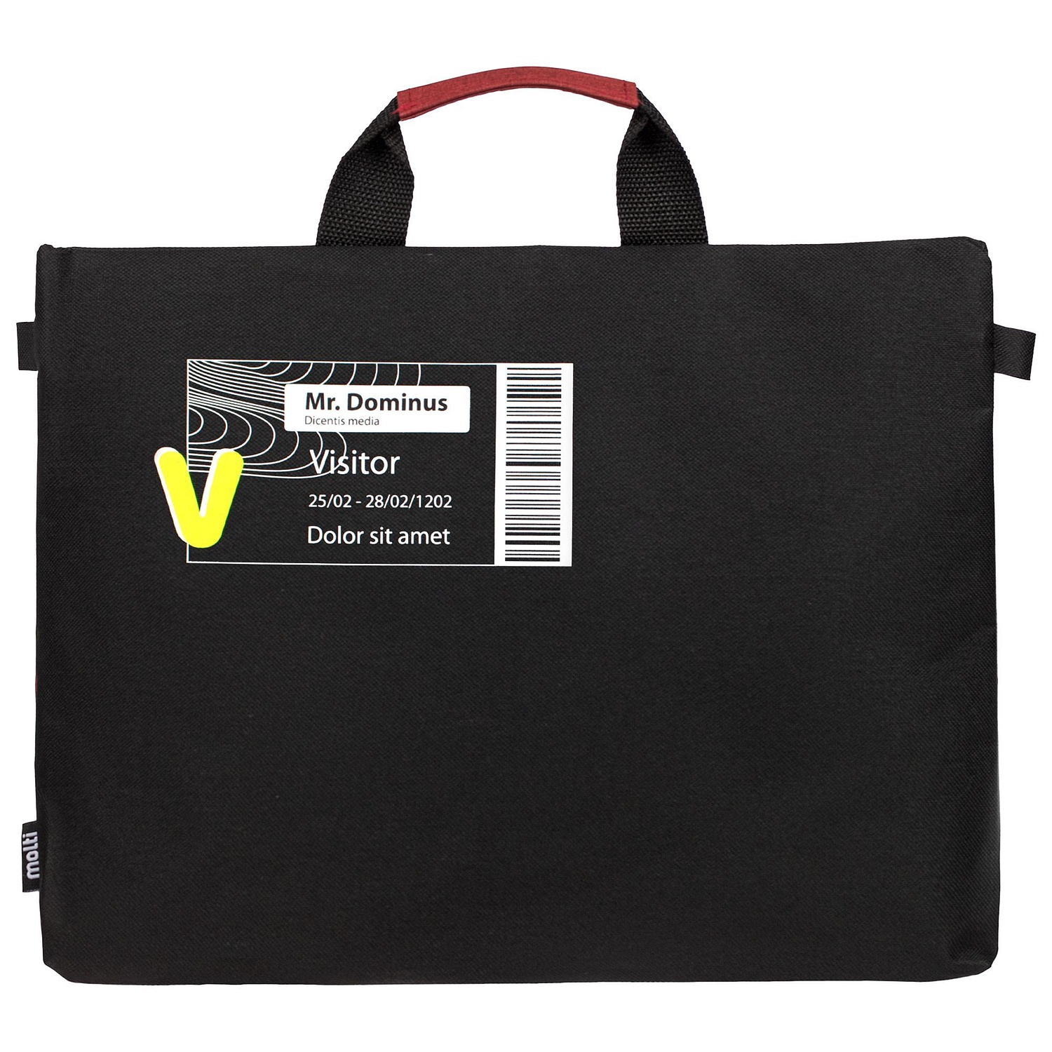 Конференц-сумка Melango, бирюзовая с логотипом