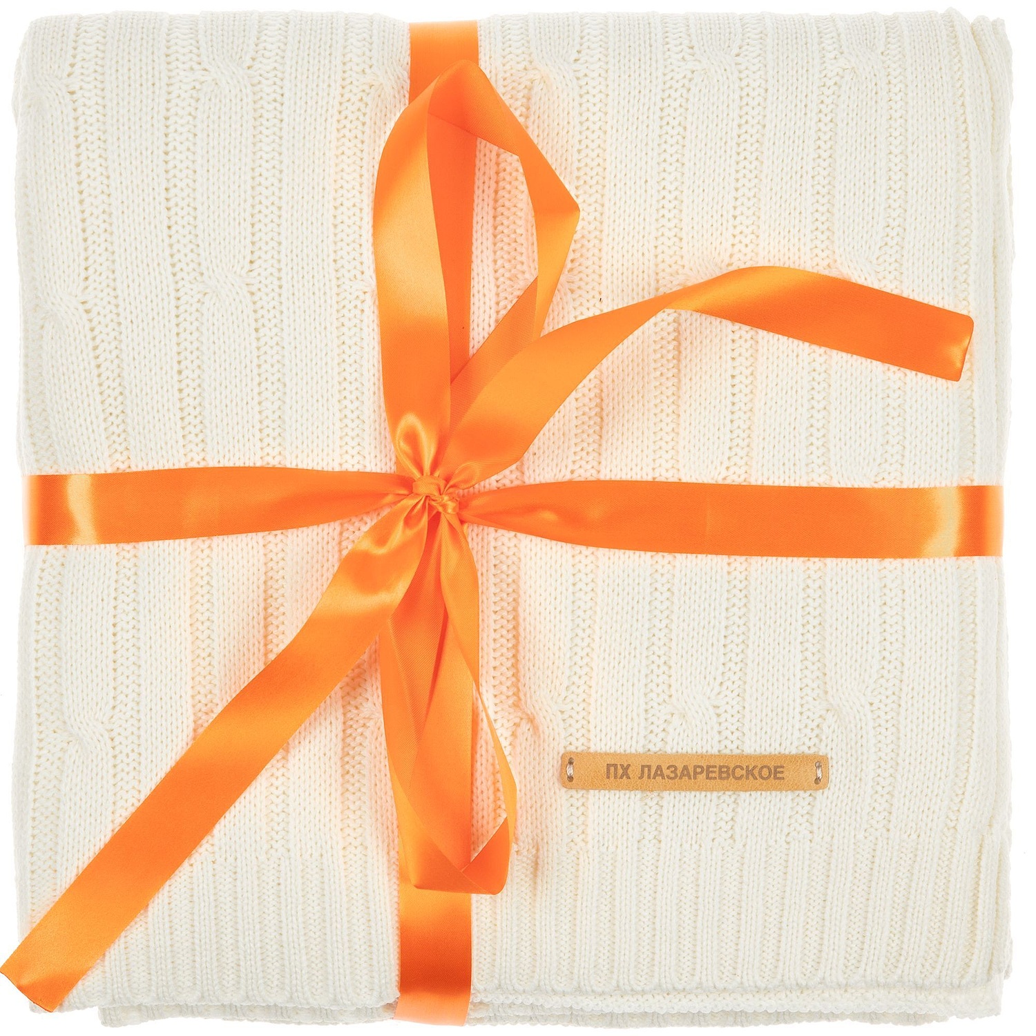 Лента сатиновая Satin 20 XL, оранжевая, 180 см с логотипом