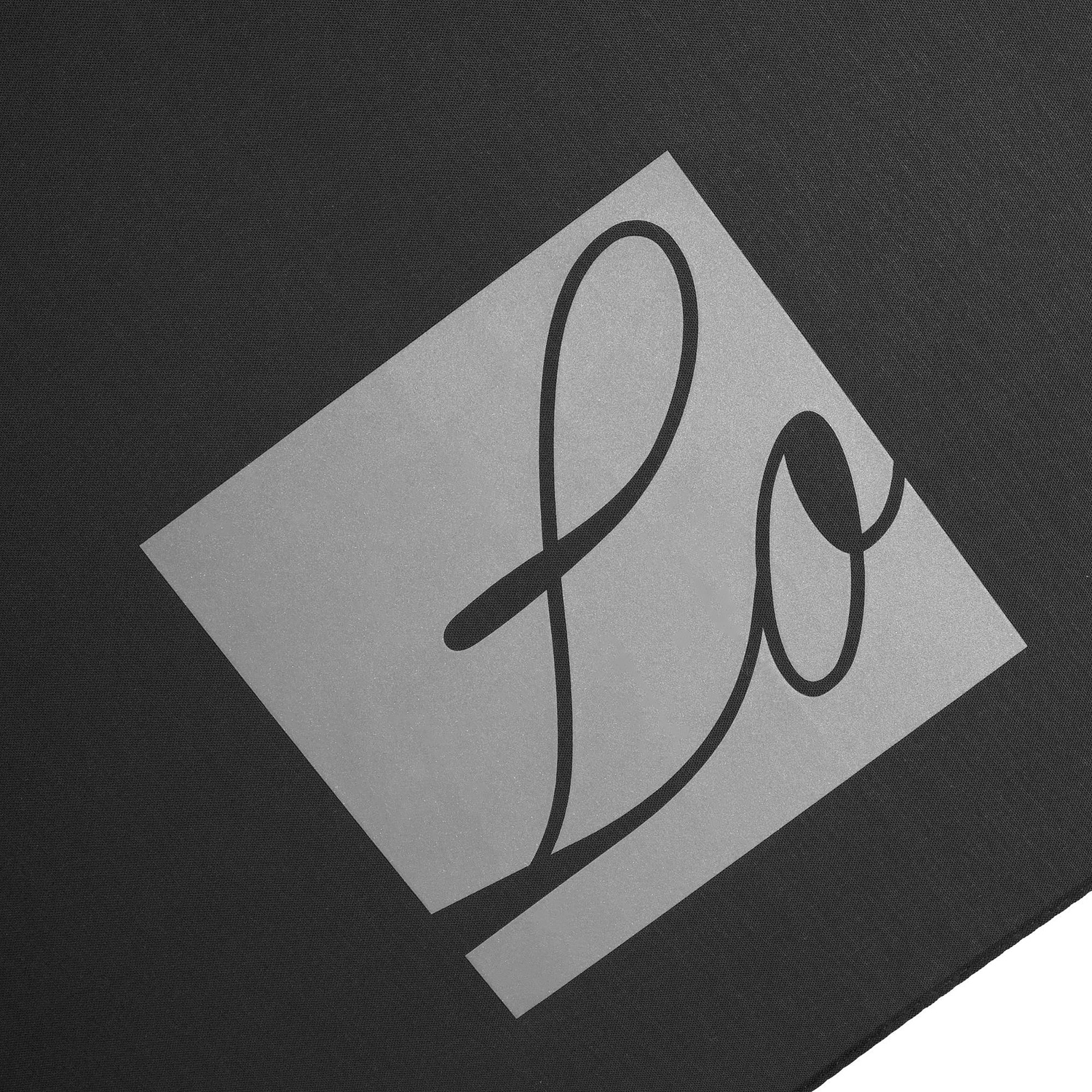 Зонт-трость Promo, черный с логотипом