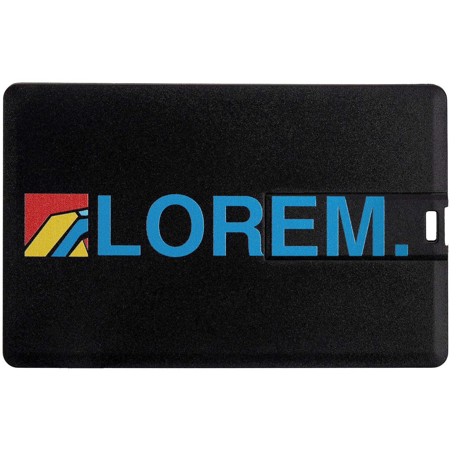 Флешка Card, 8 Гб, черная с логотипом