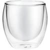 Стакан с двойными стенками Glass Bubble, бесцветный с логотипом