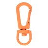 Застежка-карабин Snap Hook, S, оранжевый неон с логотипом