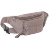 Сумка поясная MD20, серо-коричневая с логотипом