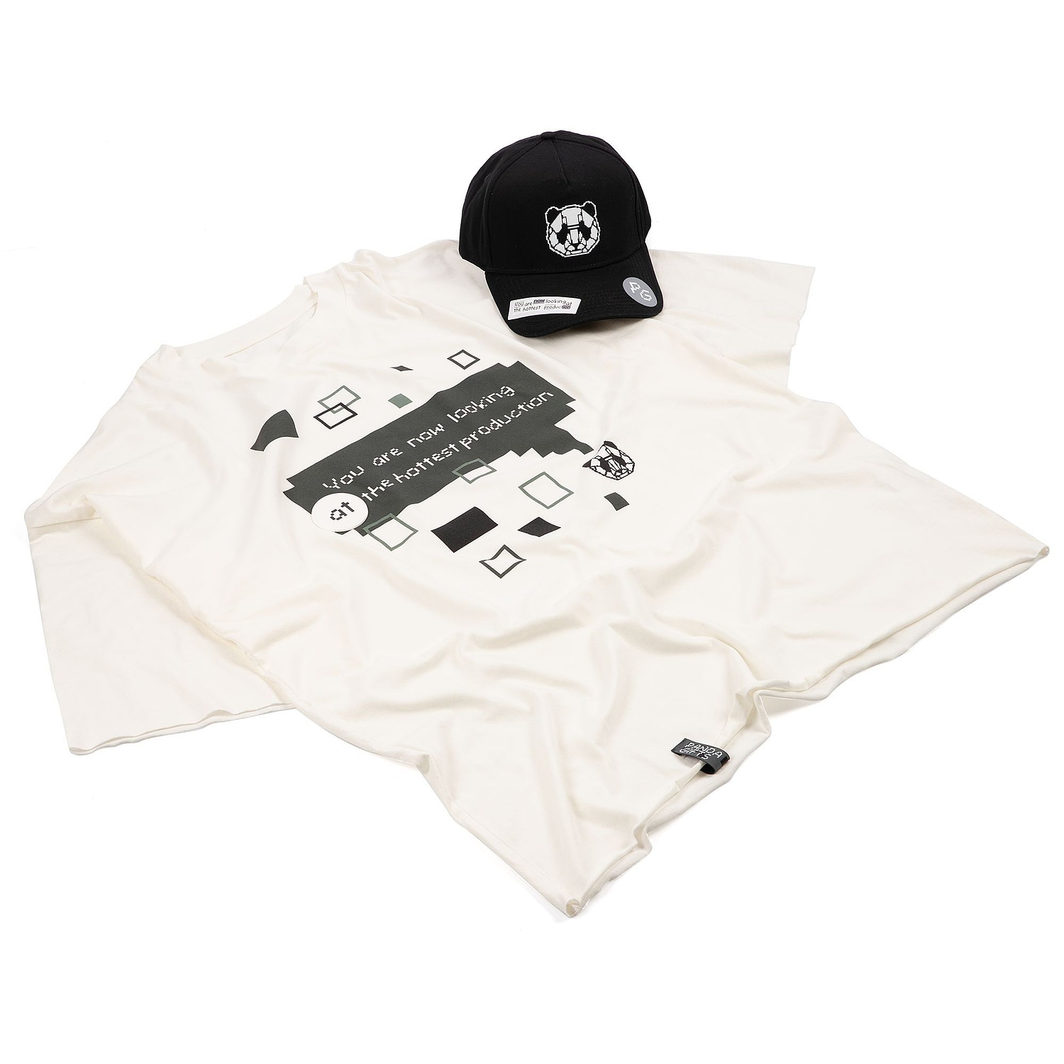 Футболка унисекс оверсайз T1, молочно-белая с логотипом