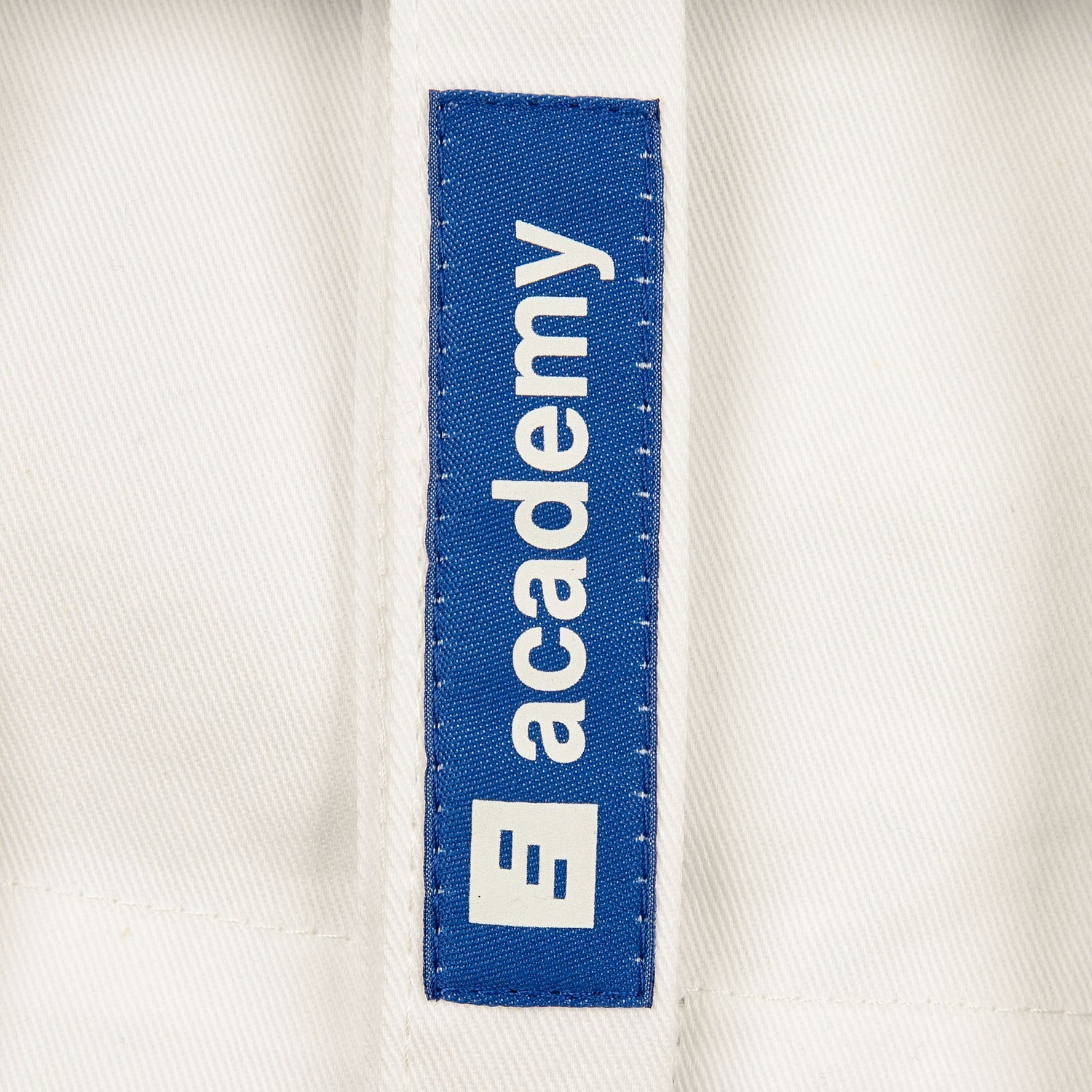 Лейбл тканевый Epsilon, S, синий с логотипом