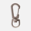 Застежка-карабин Snap Hook, S, серебристая с логотипом