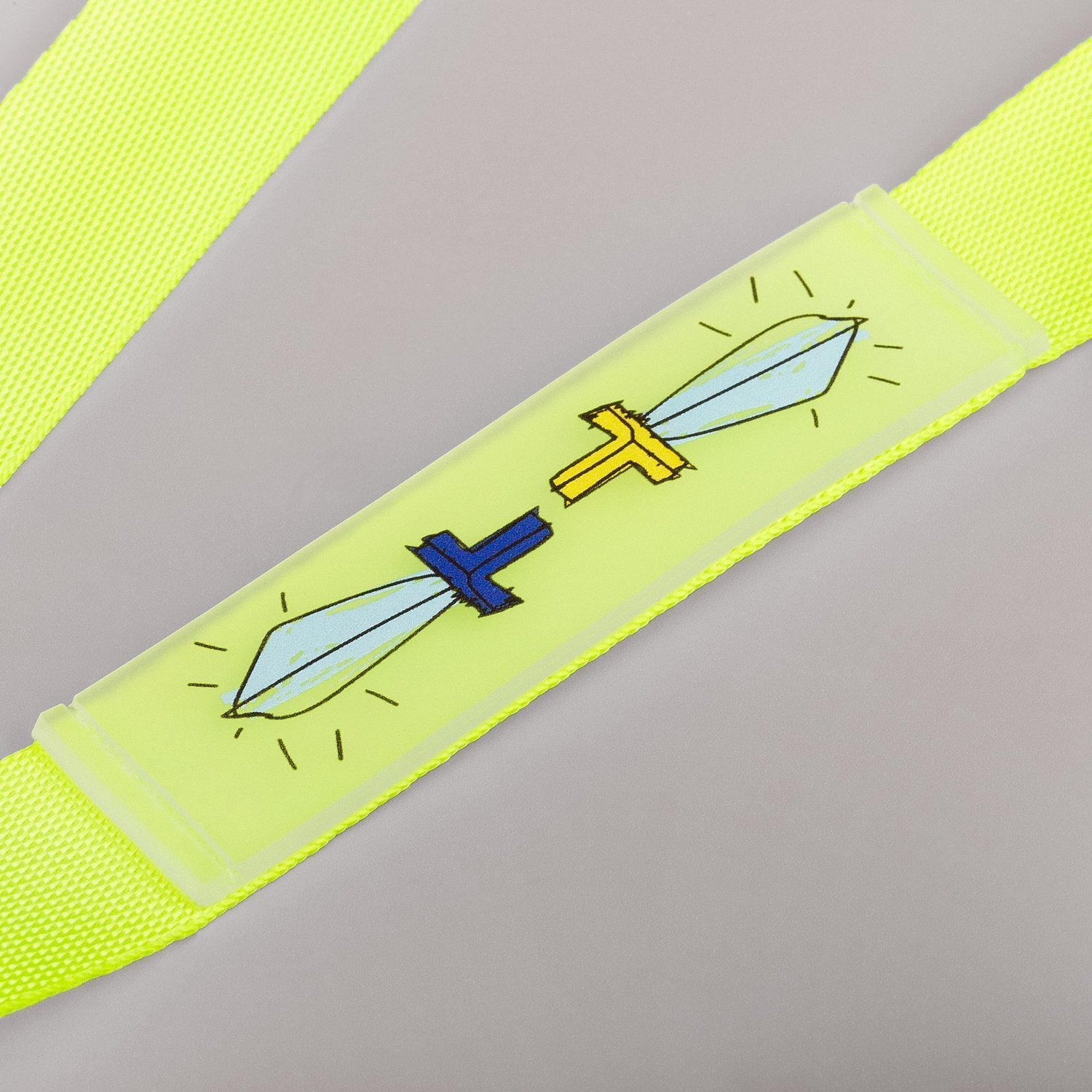 Лейбл из ПВХ Dzeta, S, прозрачный с логотипом