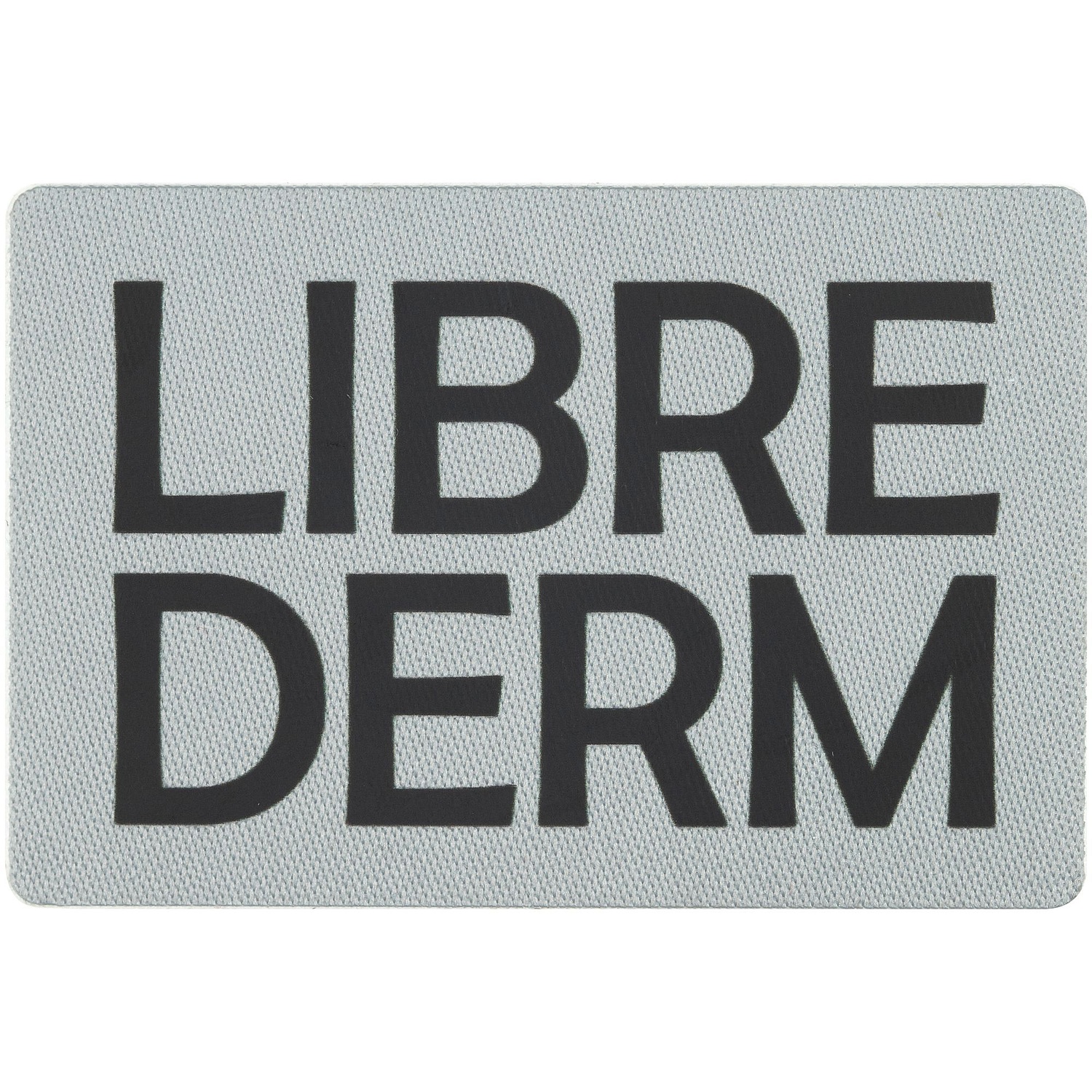 Наклейка тканевая Lunga, L, серая с логотипом