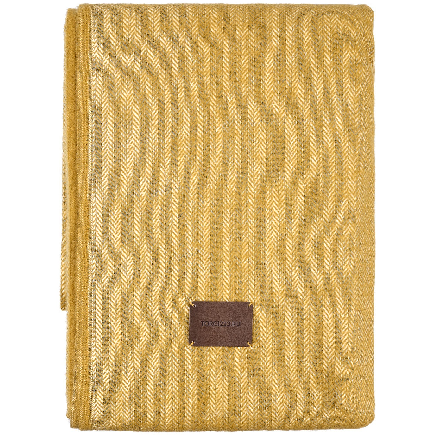 Лейбл кожаный Beta, XL, коричневый с логотипом