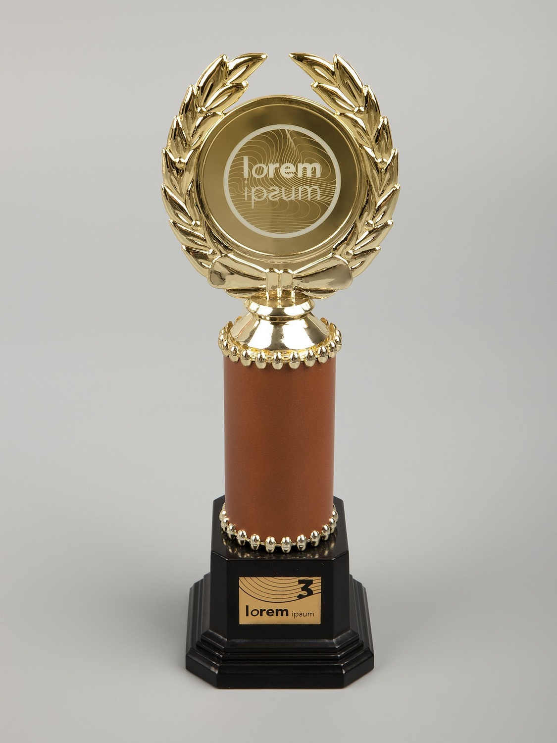 Стела EnterPrize, малая, бронзовая с логотипом