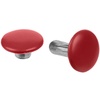Заклепка Rivet, S, красная с логотипом