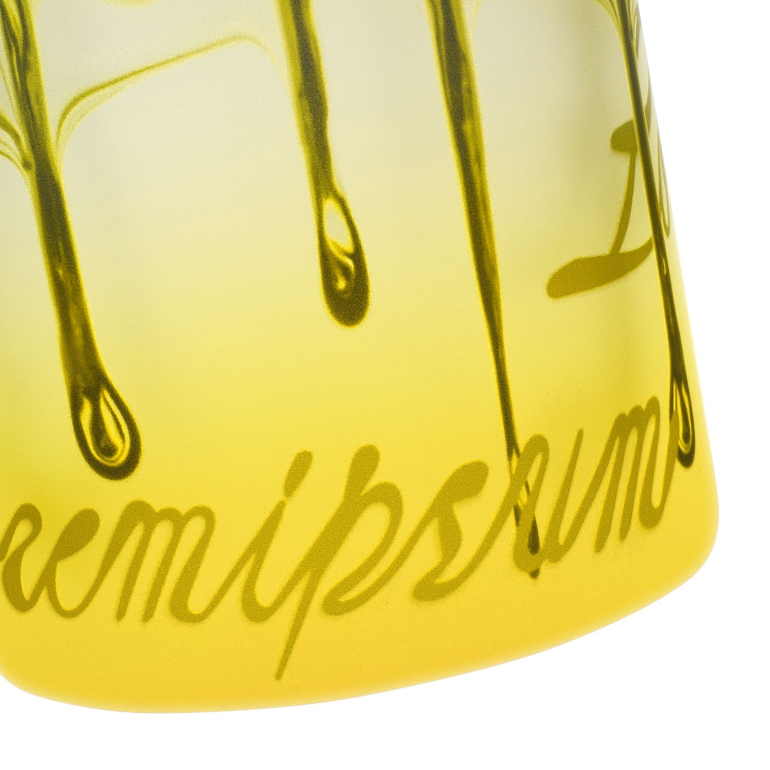 Кружка Grade Fade для сублимационной печати, матовая, желтая с логотипом