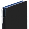 Ежедневник Flexpen Black, недатированный, черный с синим с логотипом