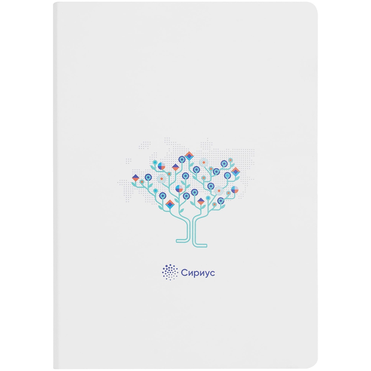 Ежедневник Flex Shall New, недатированный, белый с логотипом