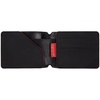 Портмоне Arrival, черное с красным с логотипом