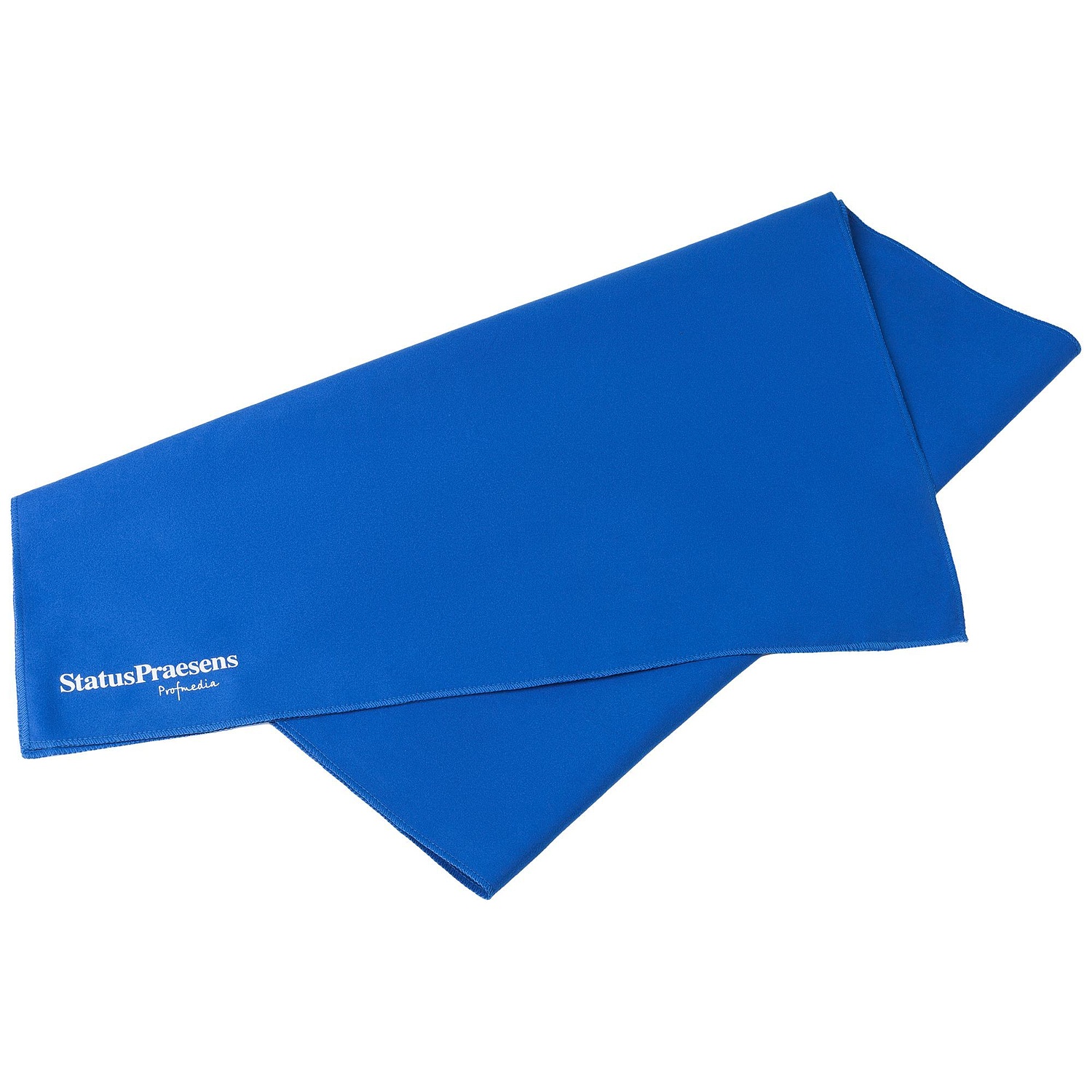 Спортивное полотенце Atoll Large, синее с логотипом