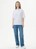 Футболка Oversize Premium 210, белая с логотипом