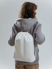 Рюкзак-мешок Fitbag, белый с логотипом