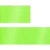 Лента сатиновая Satin 35 М, зеленый неон, 70 см с логотипом