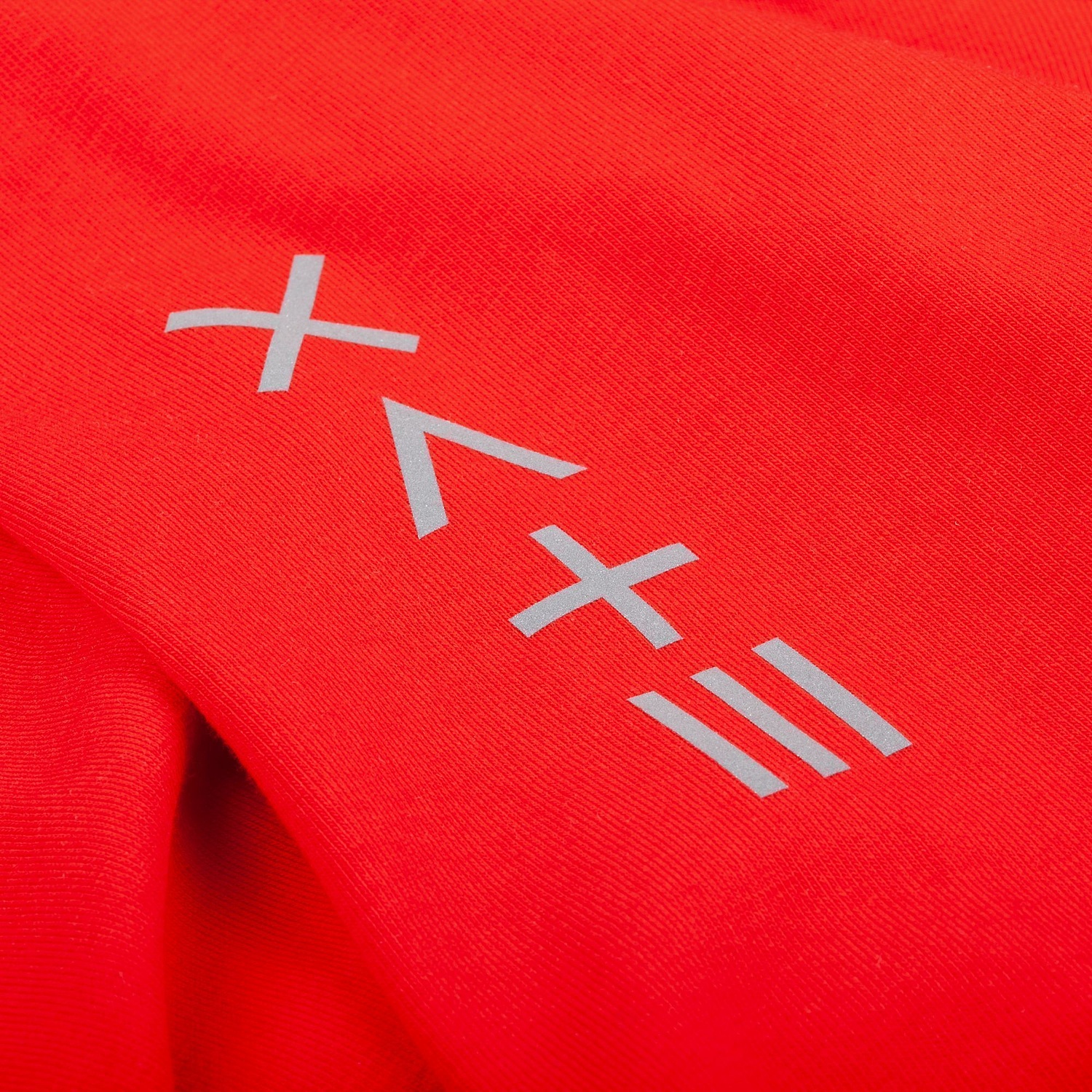 Футболка оверсайз унисекс Vozduh, красная с логотипом