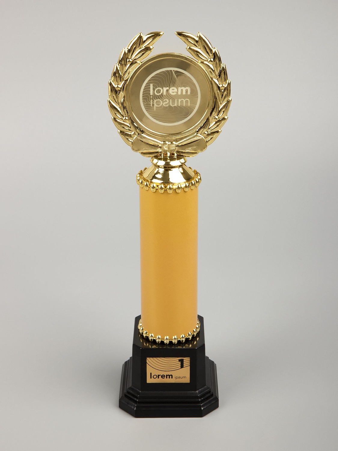 Стела EnterPrize, большая, золотистая с логотипом