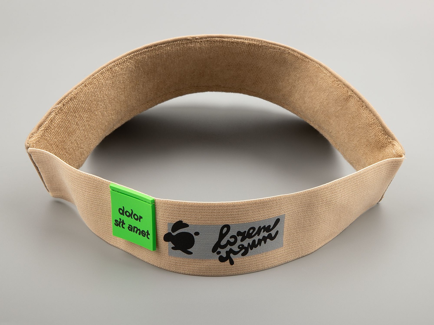 Козырек Viseros, бежевый с логотипом