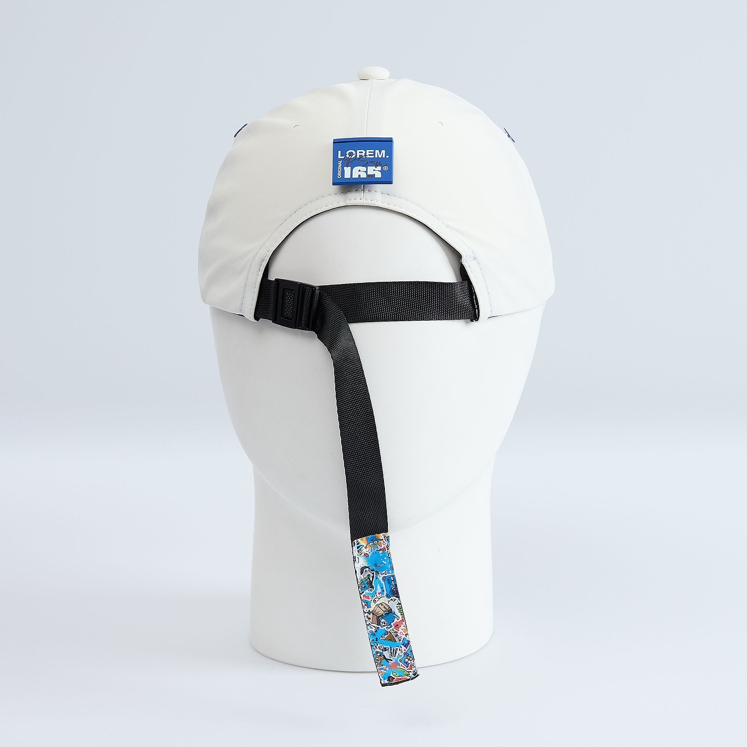 Бейсболка Kosmos, белая с логотипом