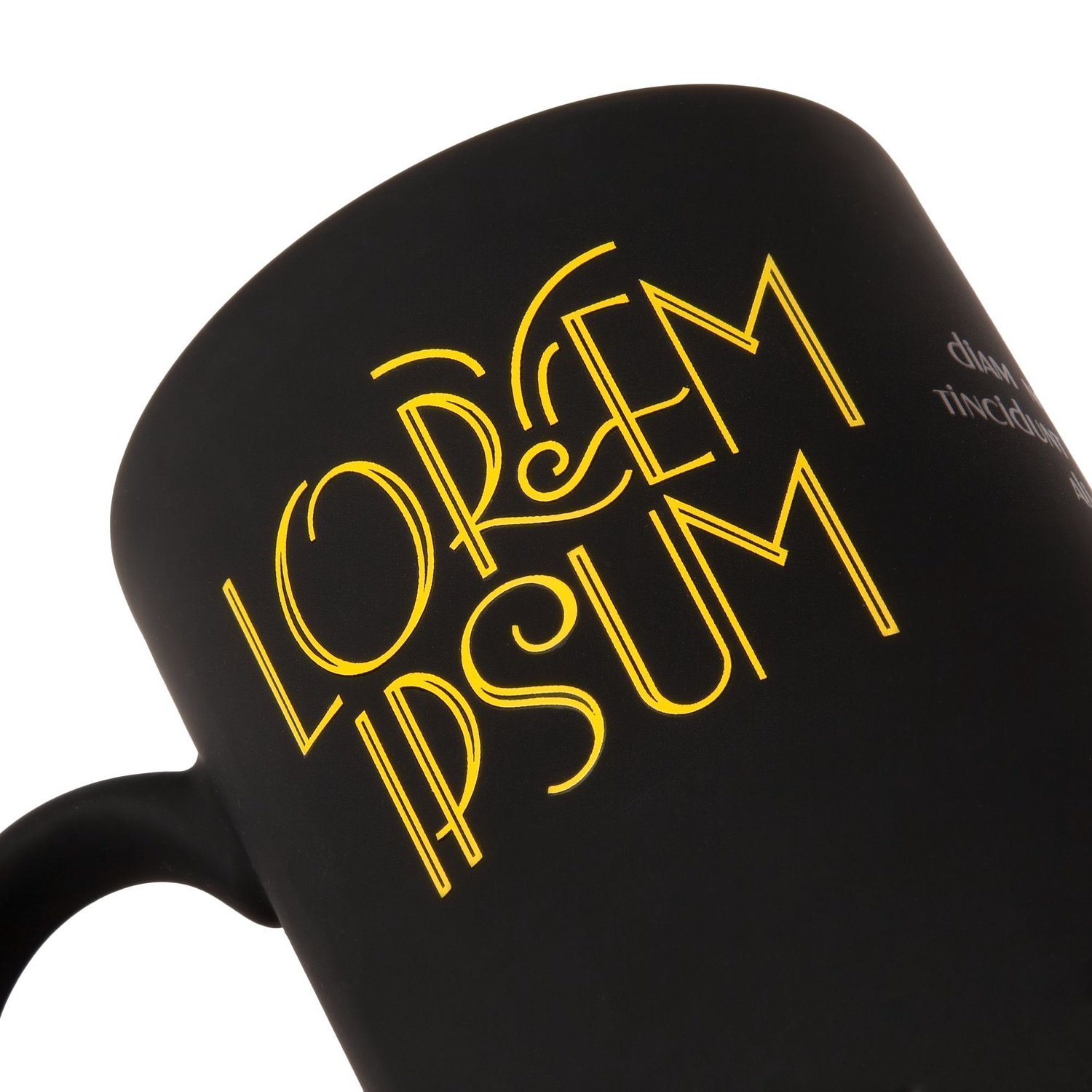 Кружка Promo Soft с покрытием софт-тач, черная с логотипом