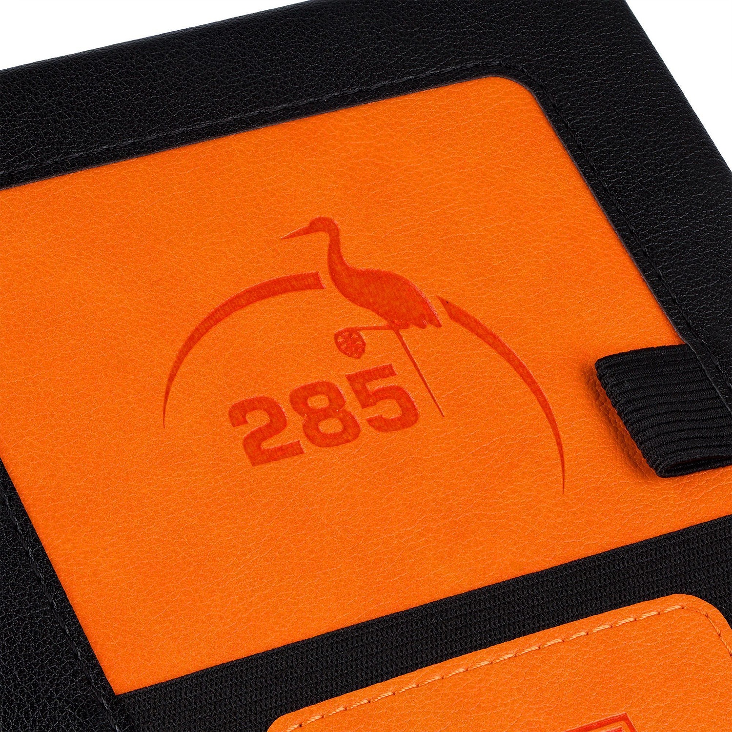 Ежедневник Mobile на заказ, недатированный, черно-оранжевый с логотипом