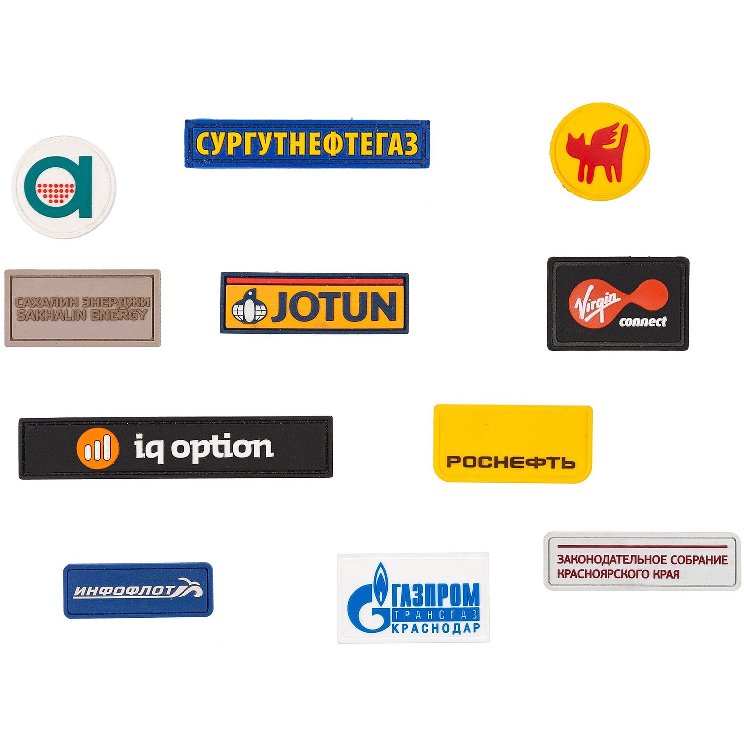 Лейбл из ПВХ на заказ Iota, S с логотипом