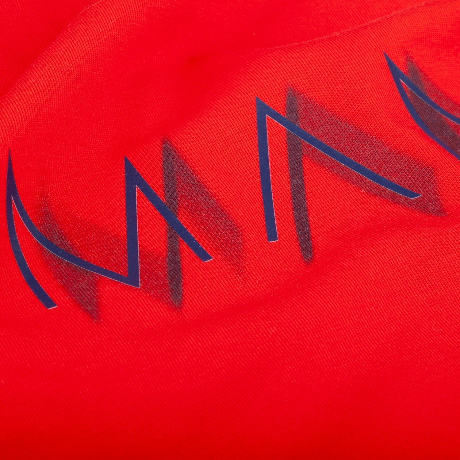 Футболка оверсайз унисекс Vozduh, красная с логотипом