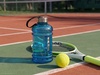 Спортивная бутылка Practice, синяя с логотипом