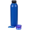 Бутылка для воды Brooke, матовая синяя с логотипом