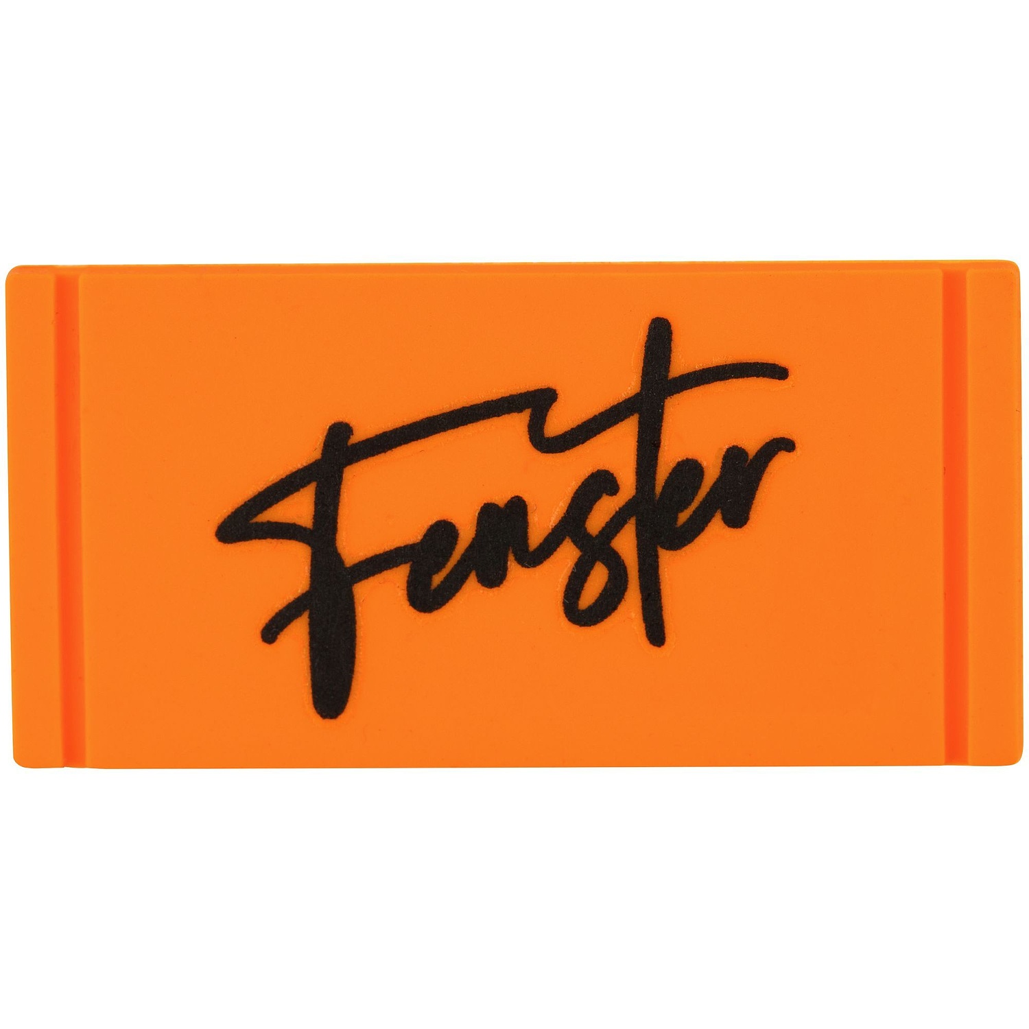 Лейбл из ПВХ Dzeta, XS, оранжевый неон с логотипом